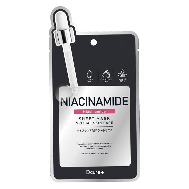 【Dcure+】フェイスマスク ナイアシンアミド 1枚入 27ml<20個セット＞