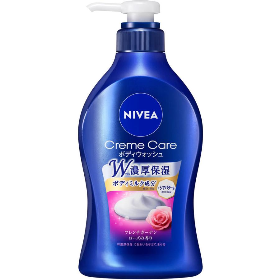 【ニベア】クリームケアボディウォッシュ フレンチローズ 本体 480ml<9個セット＞