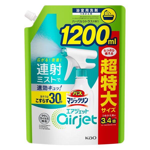 【バスマジックリン】エアジェット ハーバルシトラスの香り 詰替え 1200ml<6個セット＞