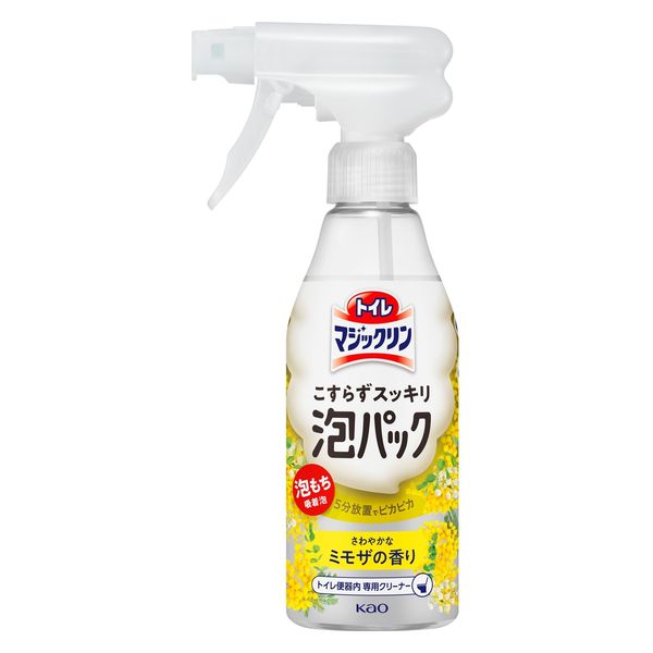 【トイレマジックリン】こすらずスッキリ泡パック ミモザの香り 本体 300ml<12個セット＞