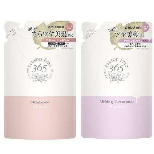 【season free 365】リペア シャンプー＆トリートメント 詰替えセット<計12個セット＞