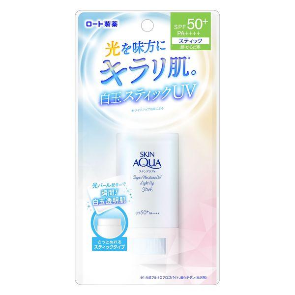 【スキンアクア】スーパーモイスチャーUVライトアップ スティック 19g<4個セット＞